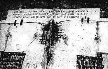 Grafittie gegen politische Unterdrckung in der DDR